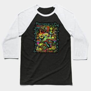 Psychedelic Mushroom | Psychedelic Research Volunteer Baseball T-Shirt